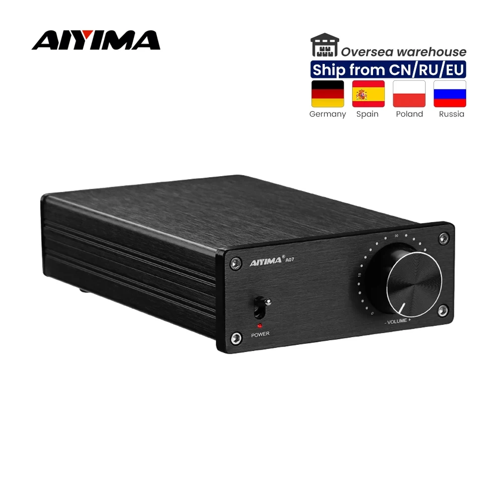 AIYIMA A07 TPA3255 Power Amplifier 300Wx2 Class D Stereo 2.0 Digital Audio Amp HiFi Sound Amplifiers Home Speaker Amplificador