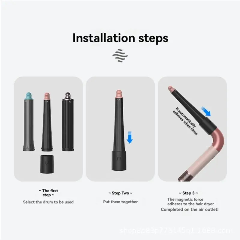YCOC-For Dyson Supersonic HD17/HD18 Hair Dryer Replacement Adapter For Curling Iron Styler Conversion Kit - view 6