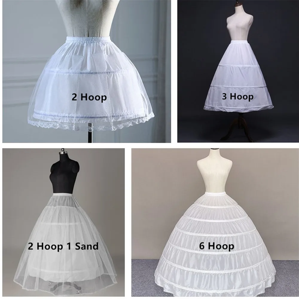 Großhandel Petticoat Krinoline Slips Hoop Rock Vintage Unterrock für Kleid Kleid viele Stile für Braut Hochzeit