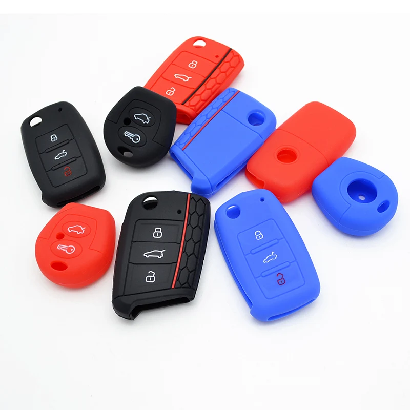 Silicone Key Cover Fob Case For Seat Ateca Altea Arosa Alhambra Ibiza Corboda Leon Cupra Mii Toledo Corboda Shell Skin Protect