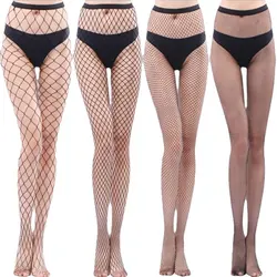 Women Fishnet Stocking Multicolor Plus Size Pantyhose Colored Small Middle Big Mesh Fish Nets Tight Anti Hook Nylon socks