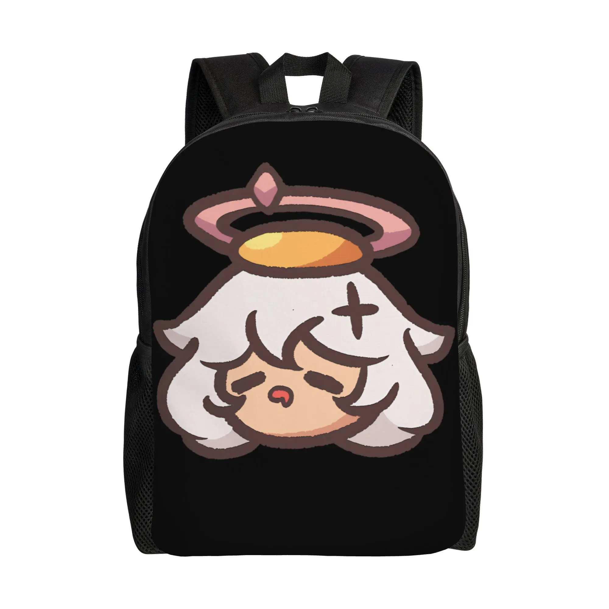 

Emergency Egg Paimon Anime Game Genshin Impact Hutao Backpack Pretty Backpacks Boy Trekking Big School Bags Designer Rucksack