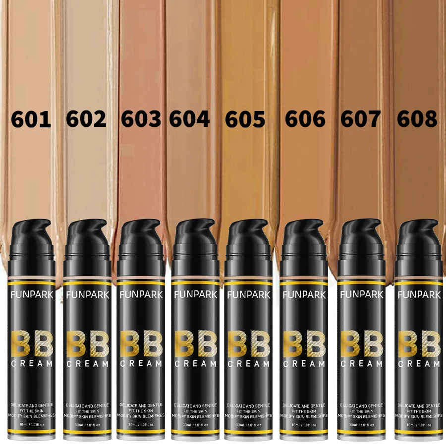 1pc オイルコントロール防水 BB クリームフェイスベースファンデーション 8 色長期的な高カバーコンシーラー美白韓国メイク