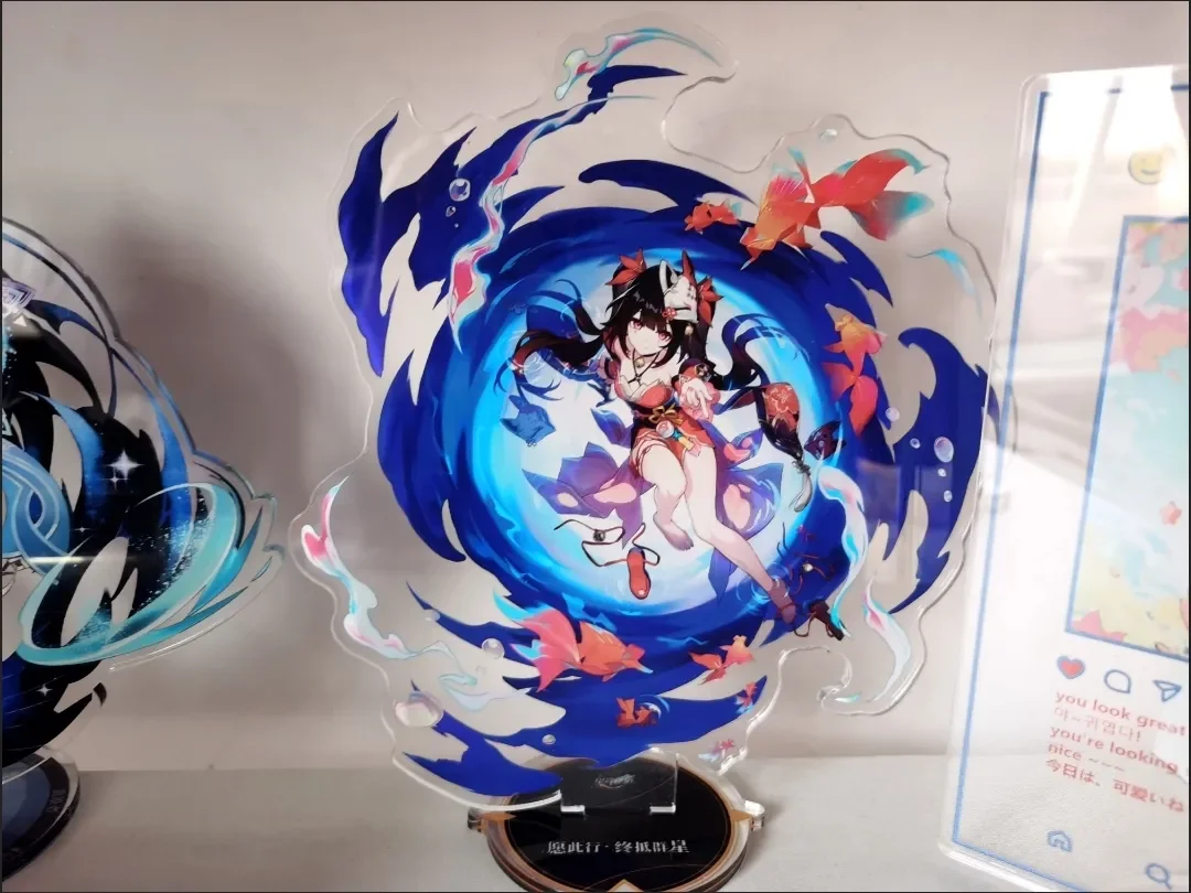 Honkai-Star Rail Game Set, brilho acrílico Stand, crachá, alta qualidade