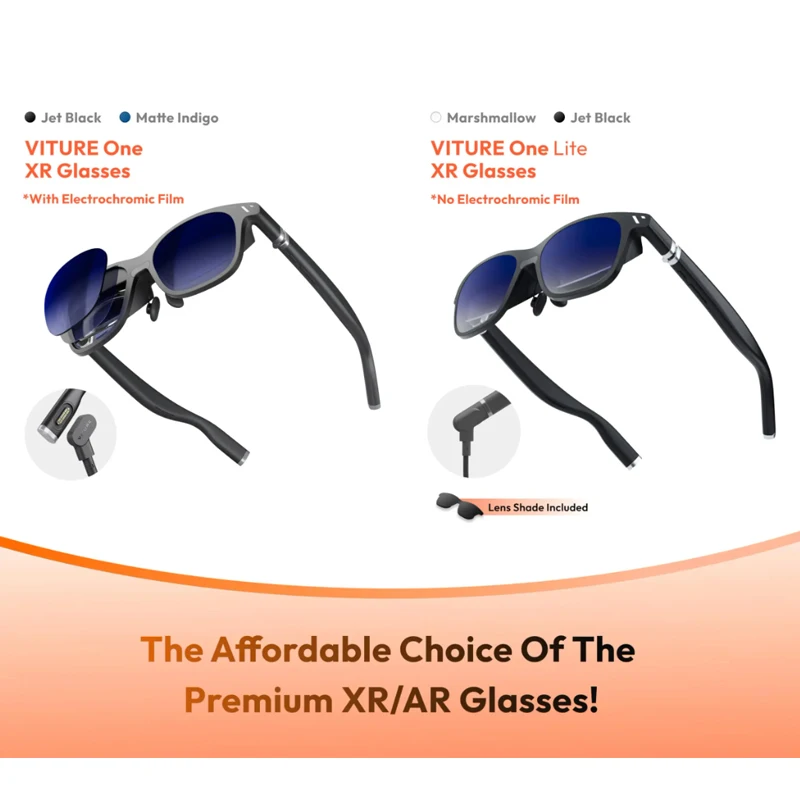 VITURE One/One Lite XR Glasses for Gaming/Movie Watching Directly Connected to Apple 15/Huawei (Spatial Video Supported)