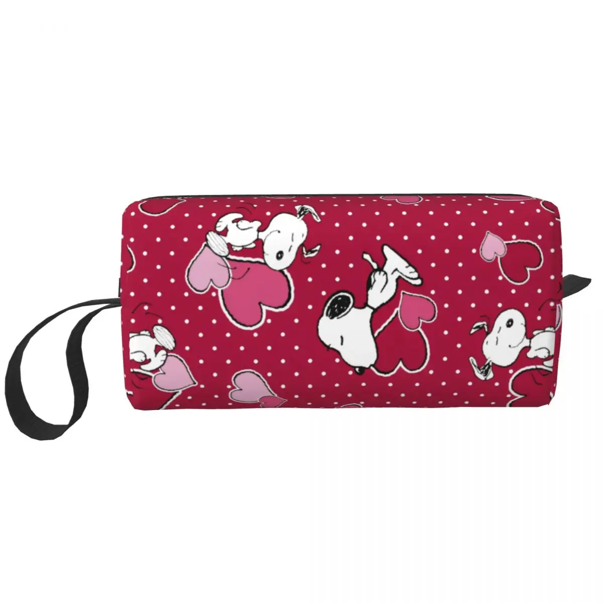 

Snoopy Heart Love Cosmetic Bag for Women Makeup Bags Cartoon Travel Water Resistant Toiletry Bag Organizer Storage Bag