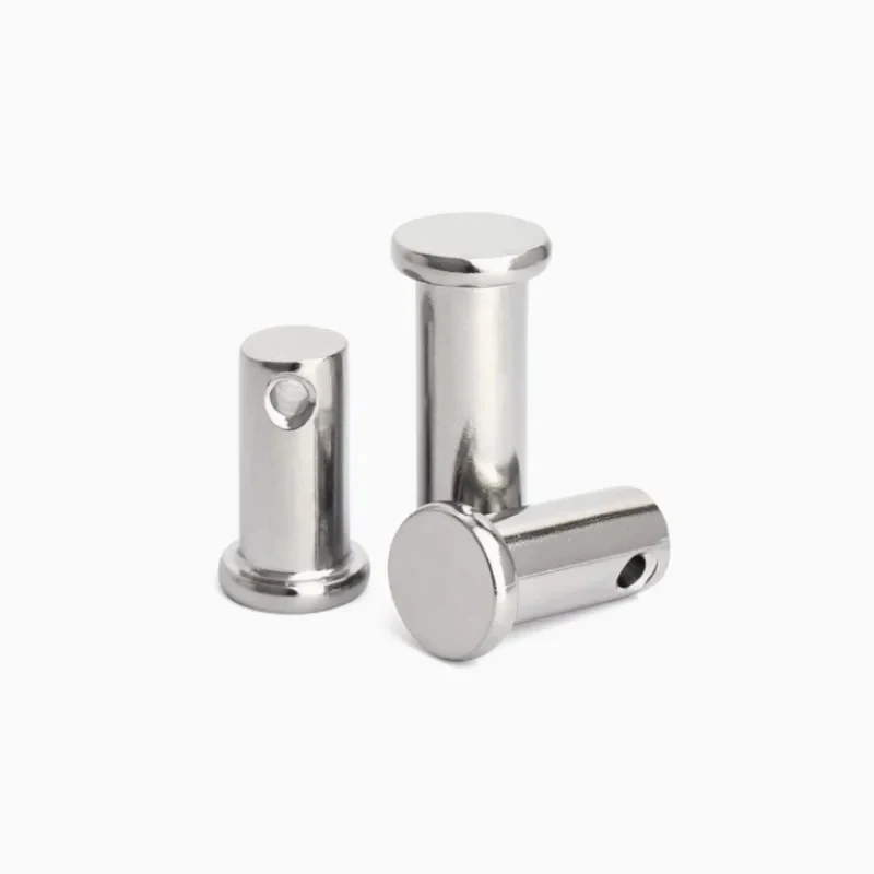 

M3-M20 304 Stainless Steel GB882 Flat Head Cylindrical Pin with Hole / Clevis Pin Positioning Dowel Locating Pin