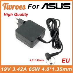 Twroes 19V 3. 42a 65W 4.0*1.35Mm Eu/Us/Uk Stekker Laptop Adapter Oplader Voor Asus Zenbook Ux32vd Ux305ca Ux31a X201e Ux305f
