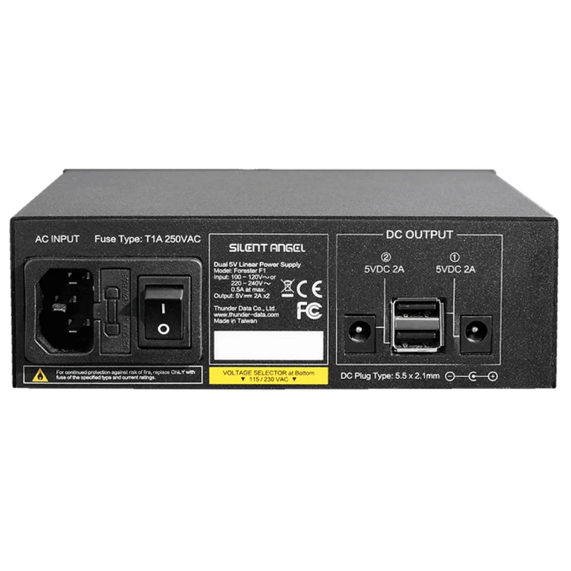 Silent Angel Forester F1 Supply Highly Accurate Duo DC Outputs Low-noise Technique Digital Music Stable Linear Power For M1T