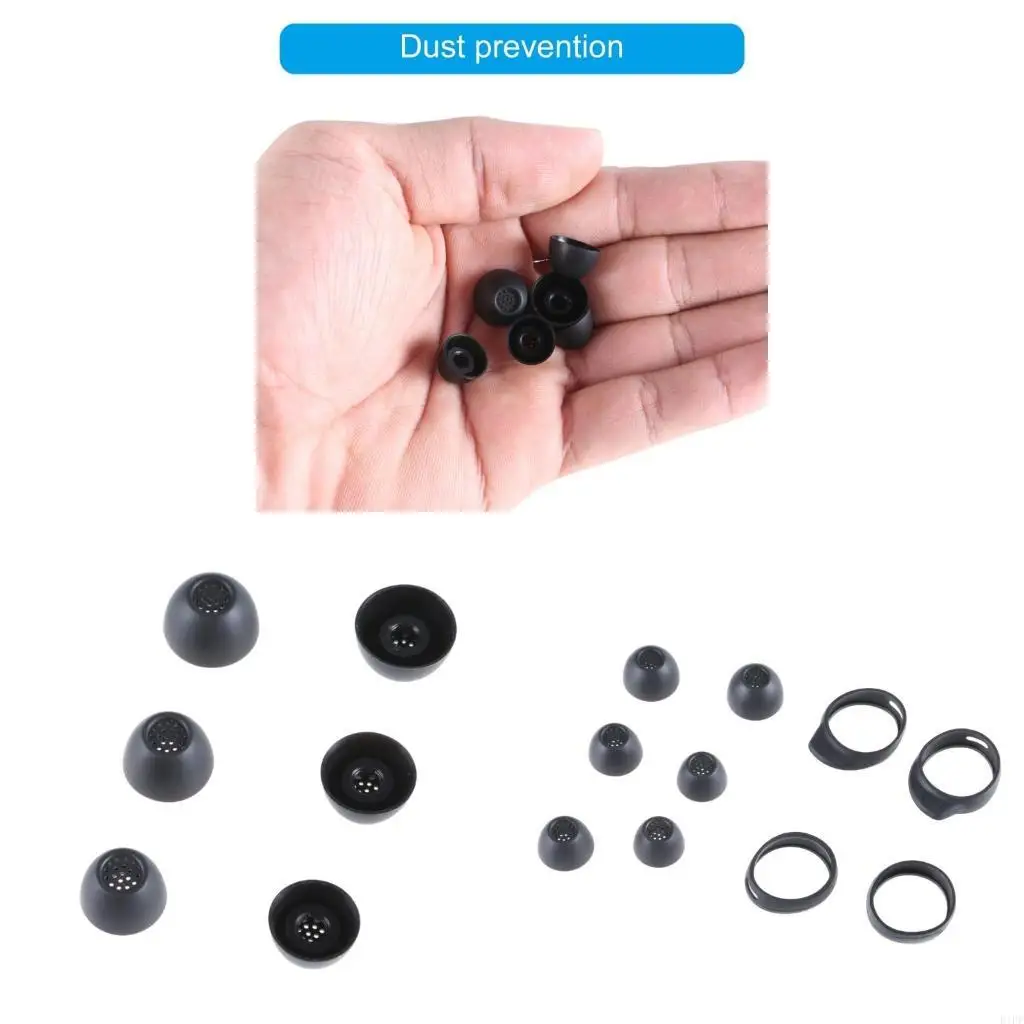 E1PF Silicone Eartips for Buds FE Antislip Wing Tips In-Ear Wireless Earphone