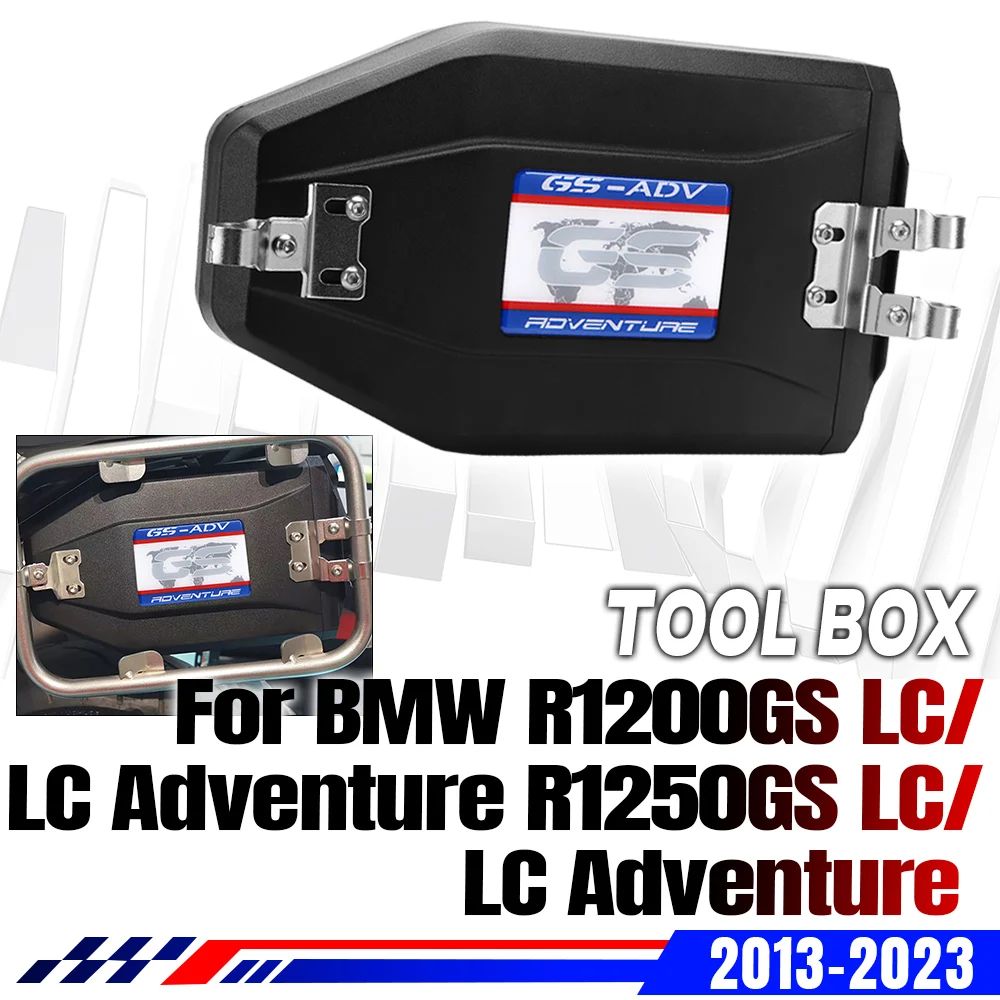 

Новый черный ящик для инструментов 4,2 л для R1200GS LC R1200 GS LC Adv R1250GS LC ADV, левый боковой кронштейн для мотоцикла, ящик для хранения, аксессуары