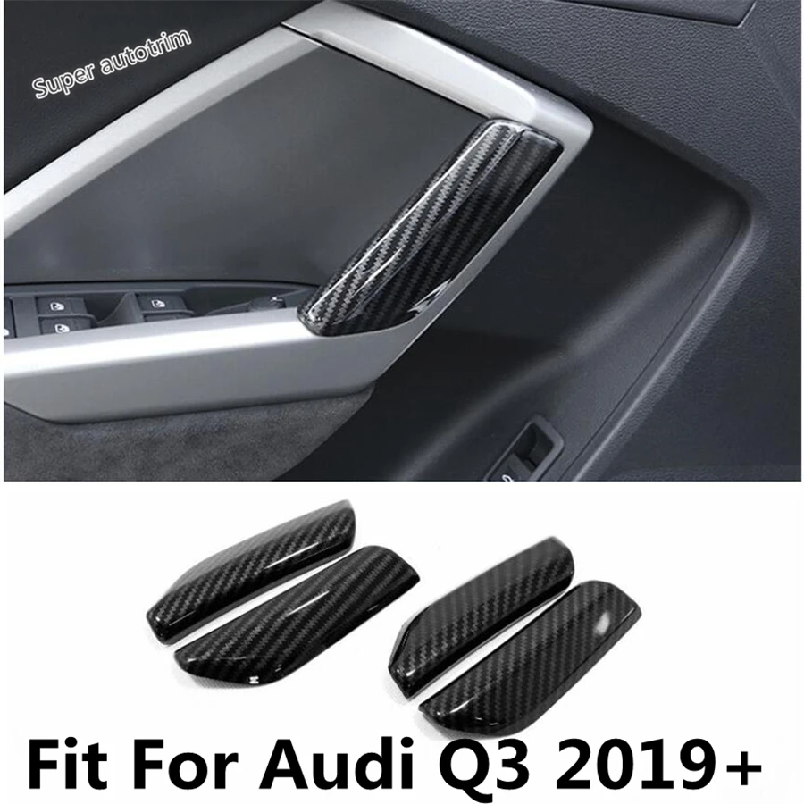 

Car Inner Door Armrest Handle Panel Strip Decoration Cover Trim For Audi Q3 F3 2019 - 2024 ABS Carbon Fiber Interior Accessories