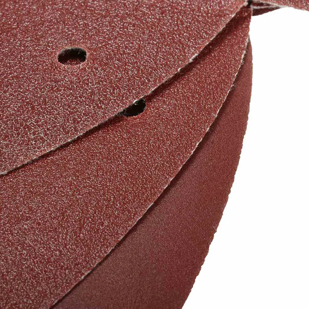 

60Pcs Rabbit Ear Sanding Disc Pads Aluminum Oxide Grit 40 60 80 120 180 240 Self Adhesive Dry Flocking for Metal Wood Plastic