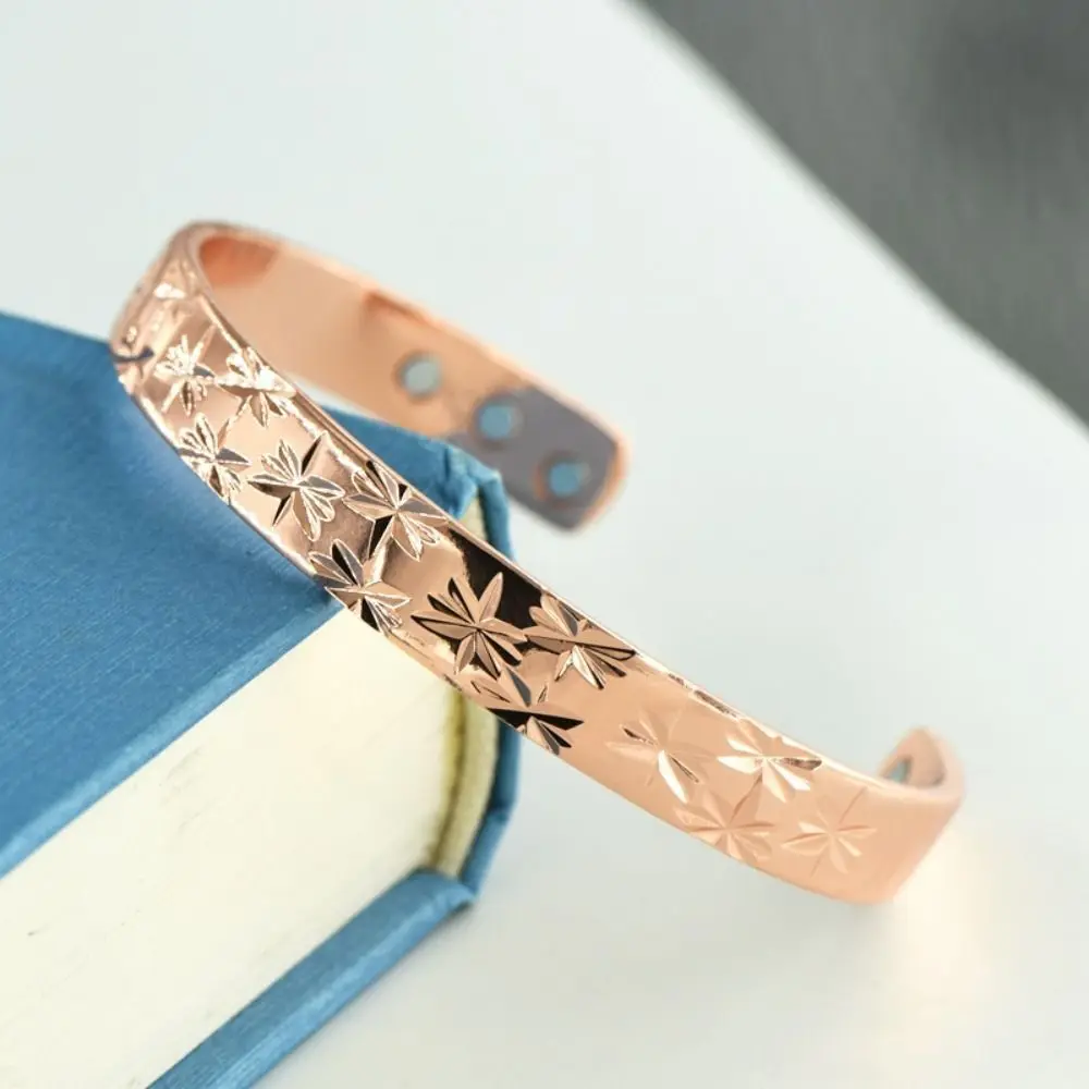 التهاب المفاصل الصداع النصفي انقطاع الطمث الإغاثة سوار النحاس المغناطيسي ارتفع الذهب الطفل التنفس الكفة النحاسية المغناطيسية مفتوحة