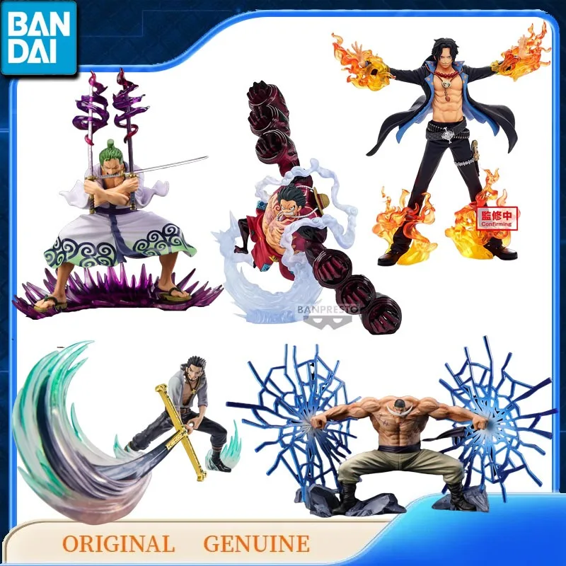 

Bandai Original ONE PIECE DXF SPEICIAL Monkey D. Luffy ZORO ACE MIHAWK Newgate Аниме Фигурки Сборка Модель Украшения