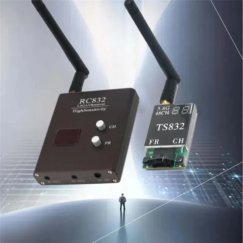 

ABGI-TS832 & RC832/RC832H V3.0 Transmitter Recevier Wireless Audio Video Transmission System 48Ch 5.8G 600Mw