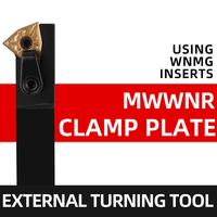 MWWNR2020K08 MWWNR2525M08 MWWNL2525M08 External Turning Tool Holder WNMG08 Carbide Inserts MWWNR/LLathe Bar CNC Cutting Tools