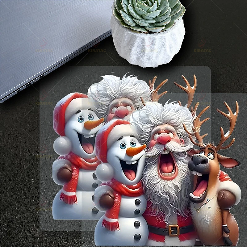 

1 шт., кричащие рождественские украшения, автомобильная наклейка для окна Atuo, багажника, двери, мотоцикла, хвостовой коробки, холодильника, водостойкая виниловая наклейка
