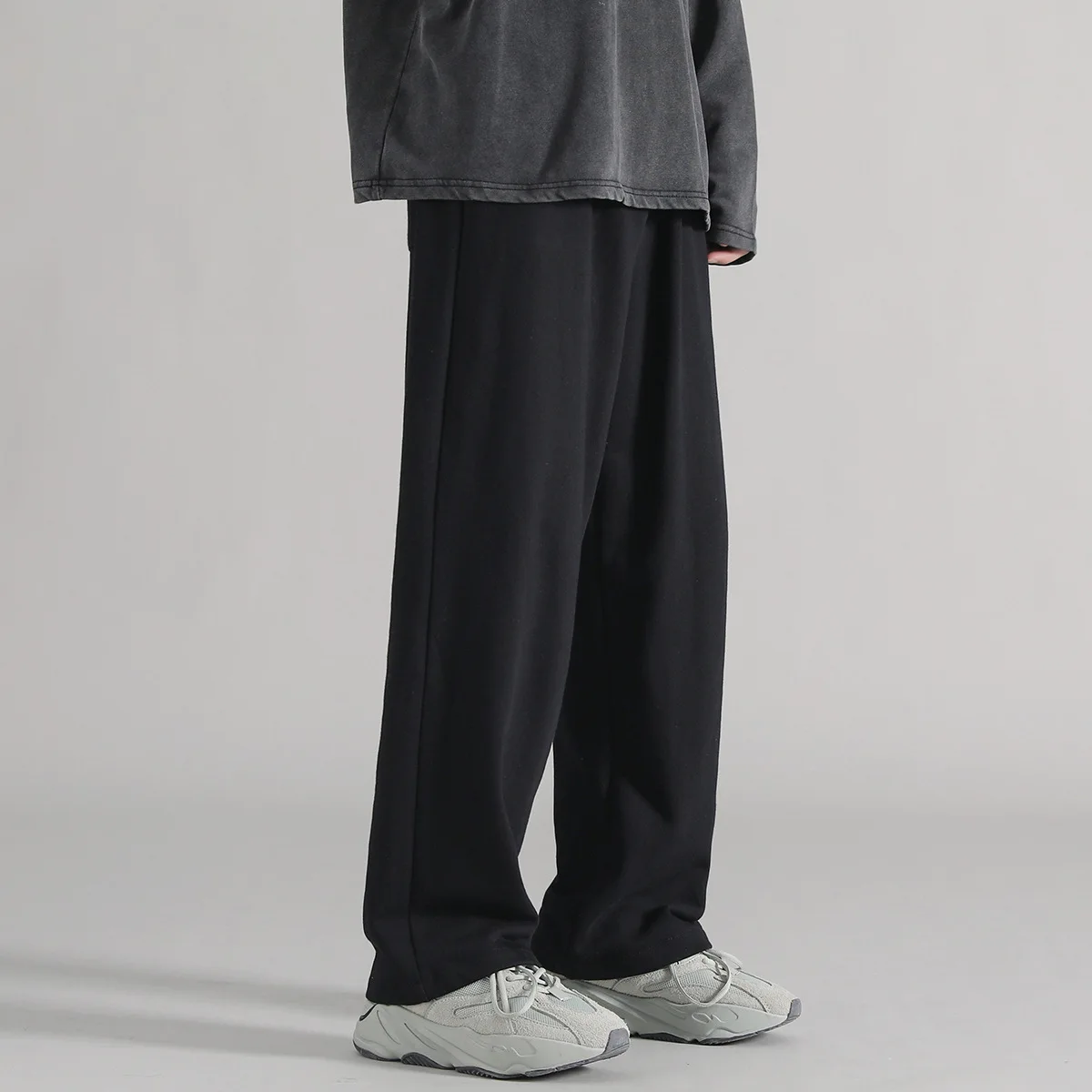 Mens Joggers Pants Summer Streetwear Oversized Black Loose Fit Casual Trousers Plus Size Elastic Waist Baggy Sweatpants Male - Image 6