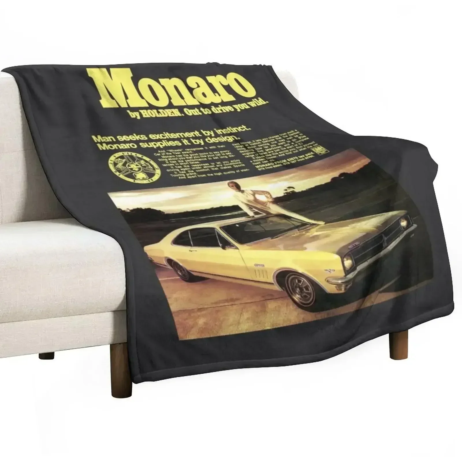 HOLDEN MONARO - ADVERT Throw Blanket sofa bed Sofa Quilt For Sofa Thin halloween Blankets