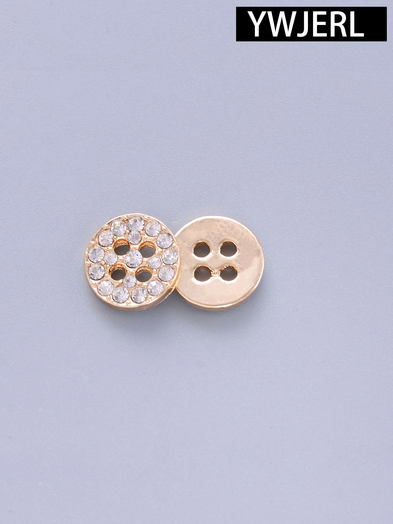 10pcs/Pack 11mm Cute Delicate Shiny Rhinestone 4 Holes Flatback Buttons For Coat Suits Sweater Dress Cuffs Sewing DIY Accessory