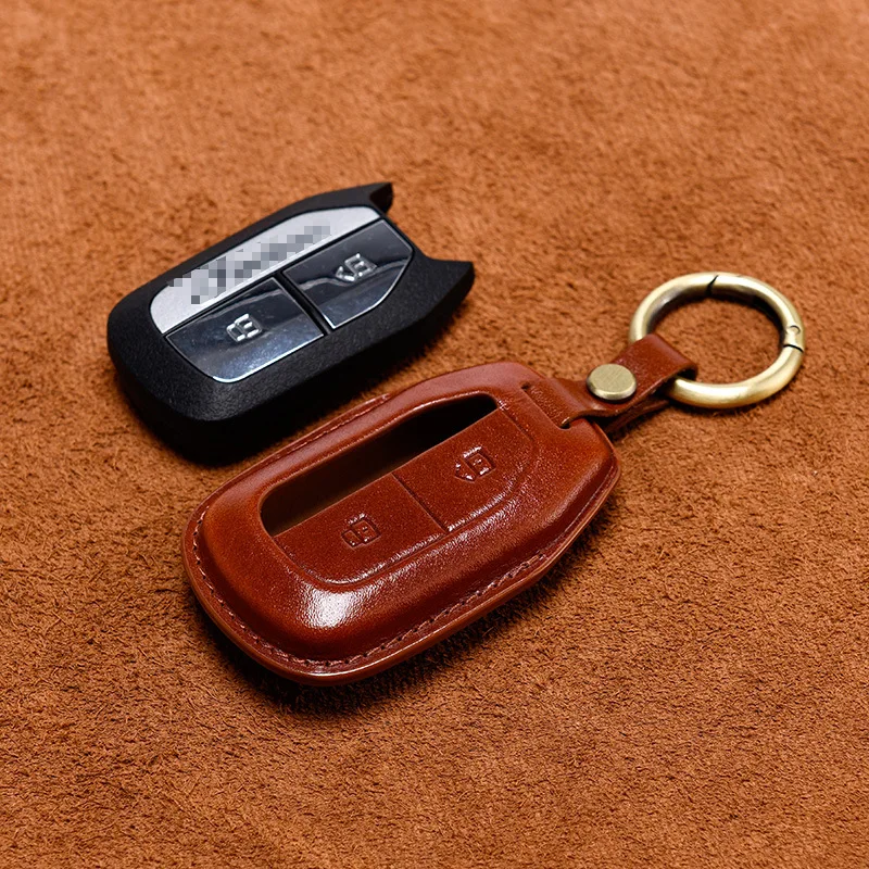 

Motorcycle Leather Key Cover for Polaris Industries Indian Challenger dark horse 2025 limited Pursuit