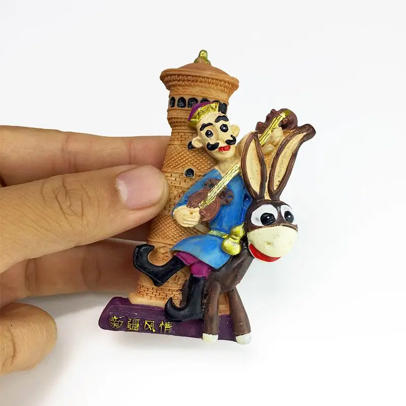 

3D Resin China Xinjiang Cute Fridge Magnets Magneten Calamita Imanes Aimants Frigo Room Decoration Souvenir