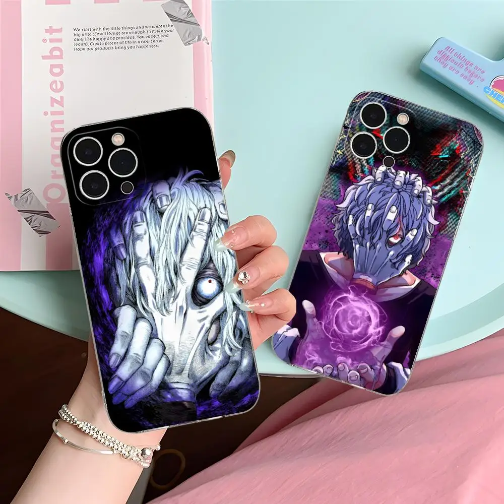 

Чехол для телефона Hero Academia Tomura Shigaraki для iPhone 16, 15, 14, 13, 12, 11 X XR XS 8 6 Pro Max Plus, мини-прозрачный цветной защитный чехол
