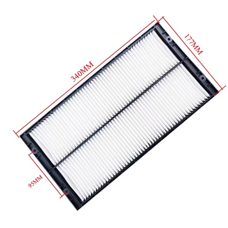 for XCMG XE55 60DA 75DA80 135D Air Conditioning Grid Filter Element Inside and outside filter Screen filter Excavator Parts