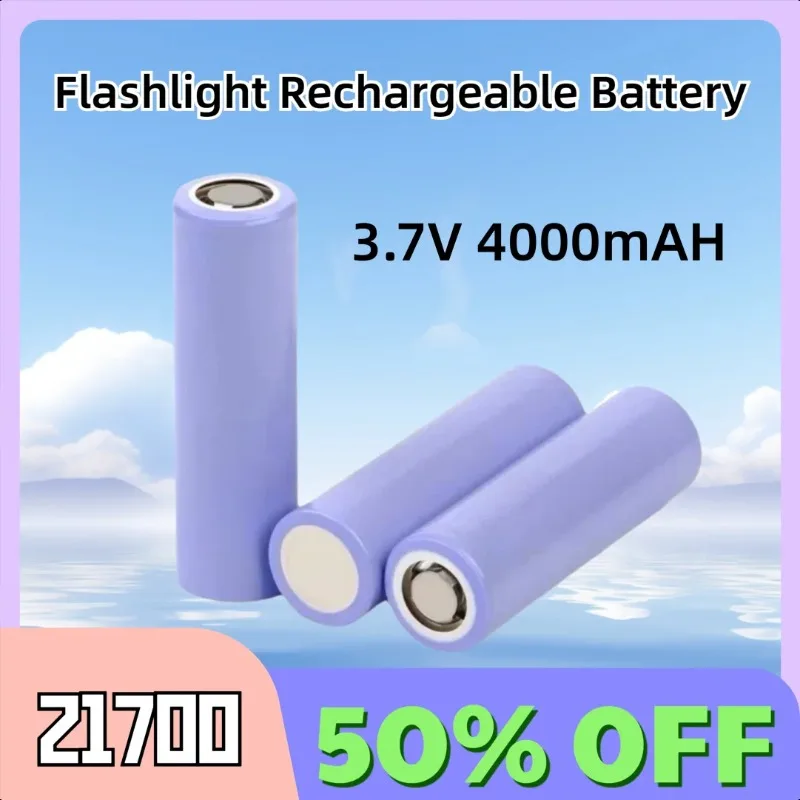 

21700 3.7V 4000mAH 35A Power Flashlight Rechargeable Battery