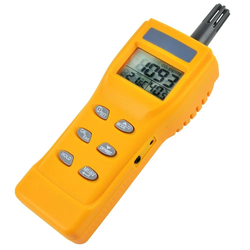 Качество воздуха в помещении 9999ppm цифровой датчик температуры и влажности углекислого газа NDIR IAQ CO2 монитор WB DP тестер CO2 метр