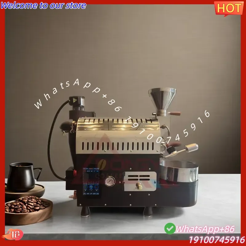 CE Home Use Mini Drum Coffee Roaster Machine 500G & 600G Capacity for Small Coffee Roasting