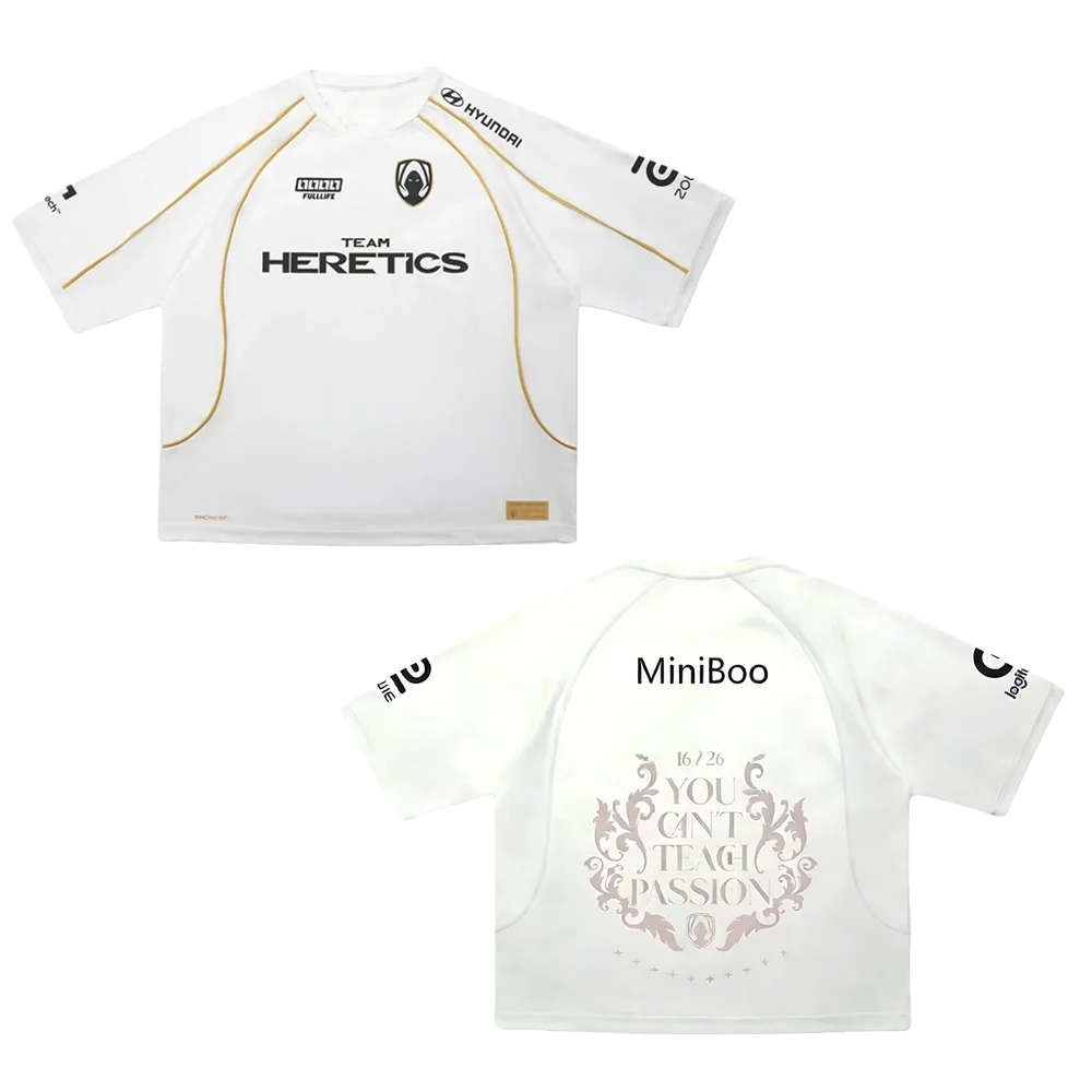 Neues 2026 Uniform Team Heretics Trikot Herren Mode Schnelltrocknend E-Sport Club Fans T-Shirt LEC Spiel-T-Shirts Streetwear Weiße Oberteile Kinder – Detail 6