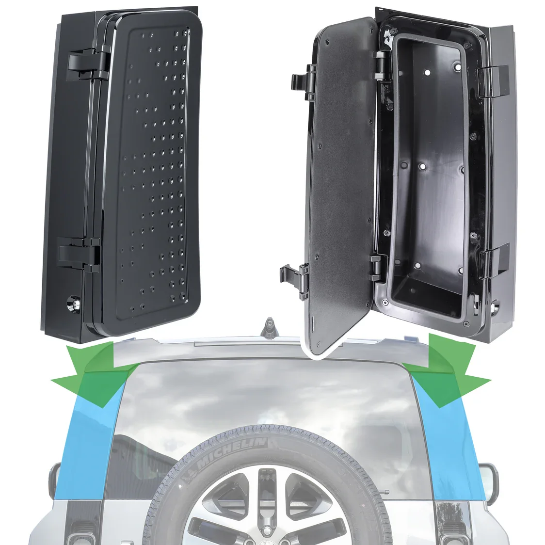 Rear Corner Storage Boxes for Land Rover Defender 90 110 130 L663 2020-2025 Without locks