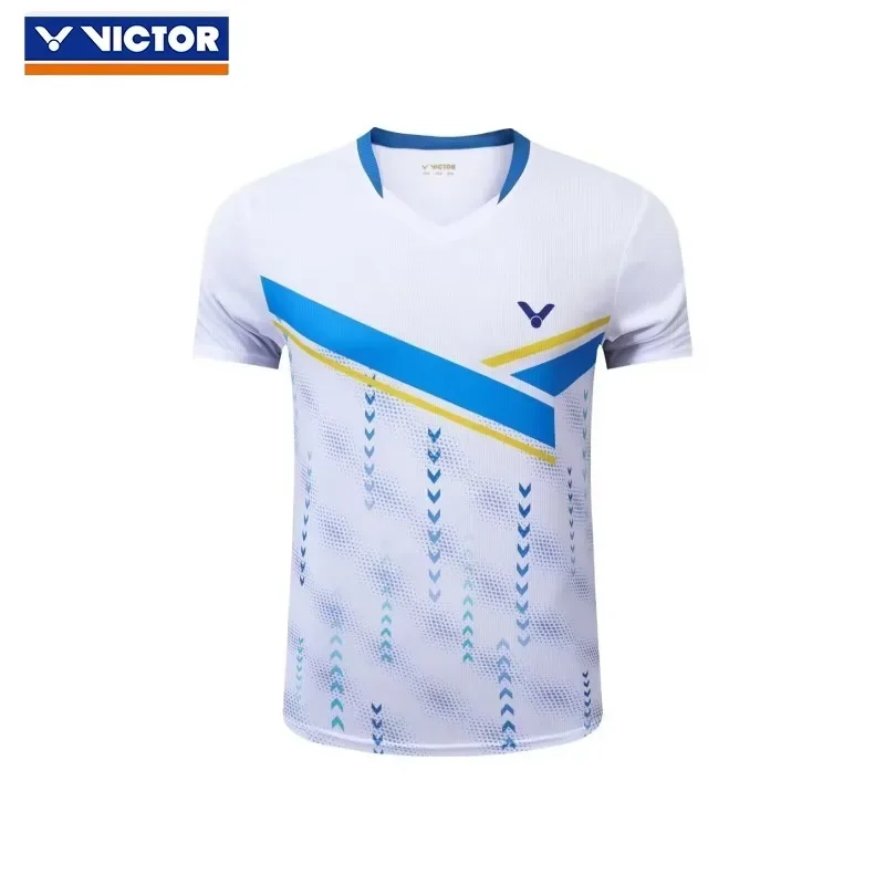 Victor T-shirt men's couple suit top Sports badminton wear quick drying short sleeve breathable running sportswear women