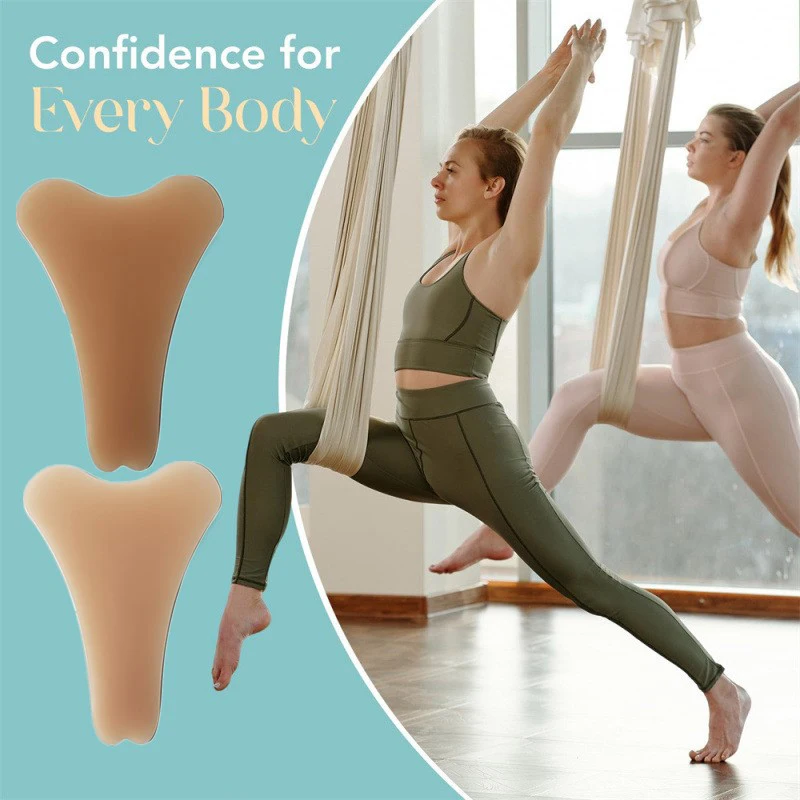 Correttore punta cammello riutilizzabile adesivo invisibile senza traccia in silicone per leggings da donna costumi da bagno Activewear copertura impermeabile
