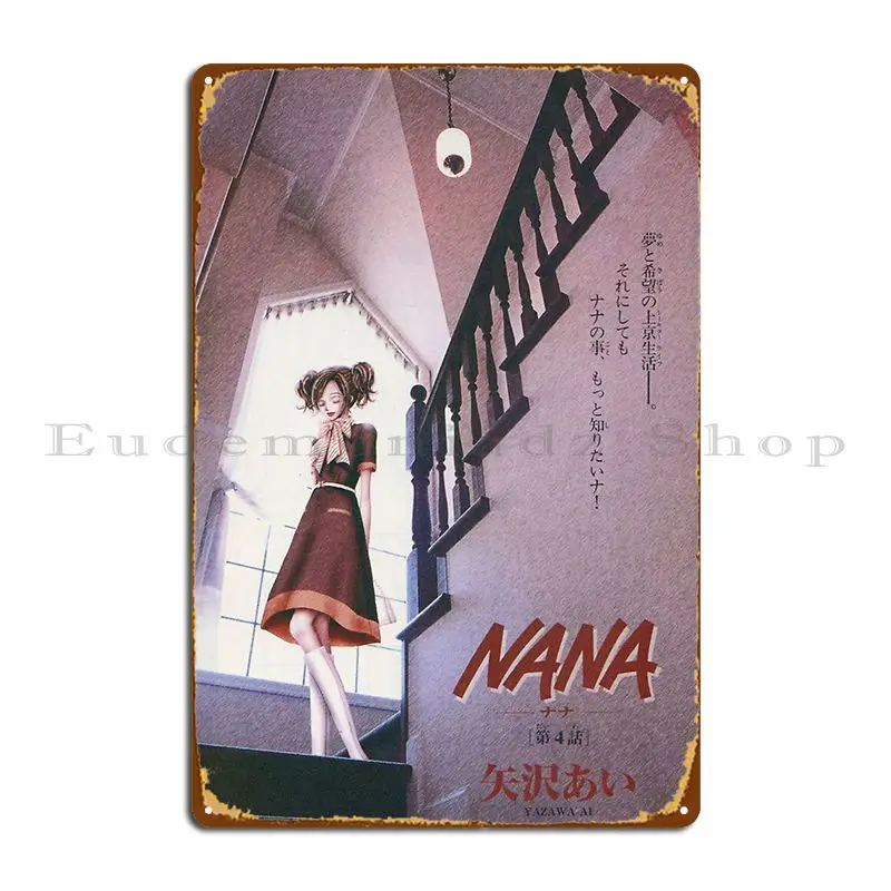 Nana Anime Inspired Anime Masterpiece Metal Signs Designer Club Bar Club Garage Painting Tin Sign Poster