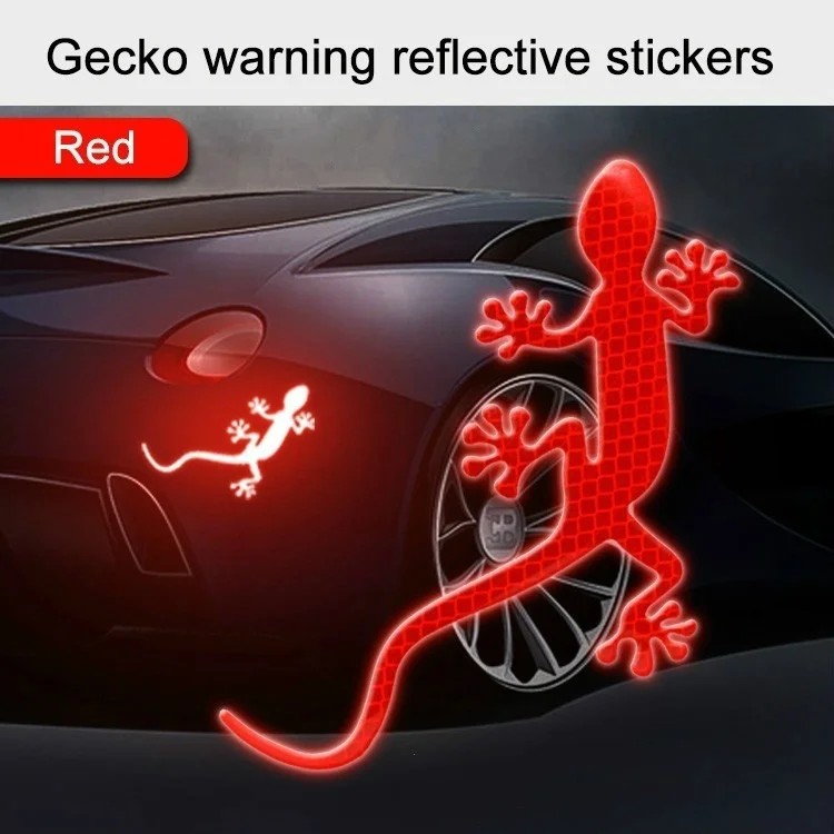 Reflective Sticker Safety Warning Mark Tape Auto Exterior Accessories Gecko Reflective Strip Light Reflector Car Sticker