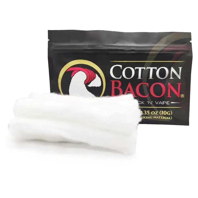 5pcs 2.0 Electronic Cigarette Cotton Bacon Vape Cotton Bacon Version Fit For RDA RTA Atomizer Tank Vaporizer Ecig Bacon Cotton