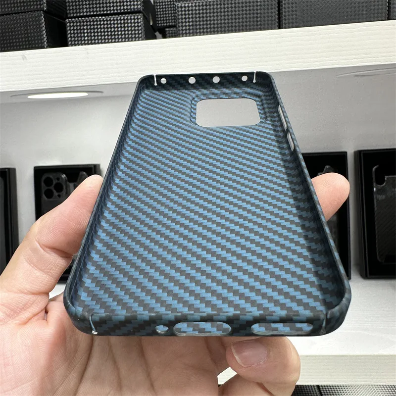 Suitable for Mi 13,13pro Crater Blue Kevlar aramid fiber phone case lightweight business drop resistant