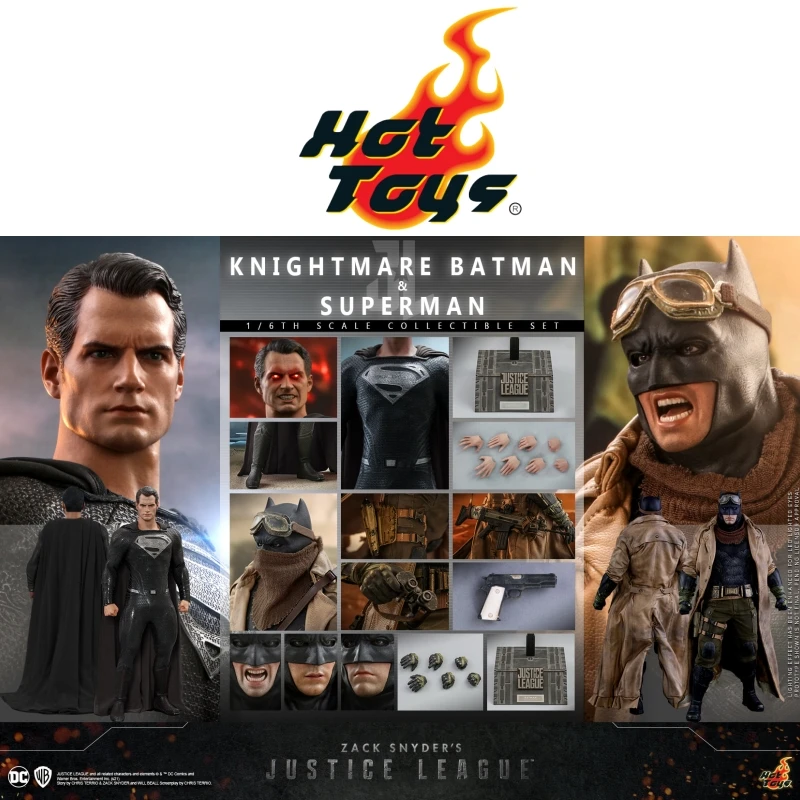 

In Stock Hottoys HT 1/6 TMS038 Justice League Superman Knightmare Batman Suit Original Anime Action Figures Collection Model Toy