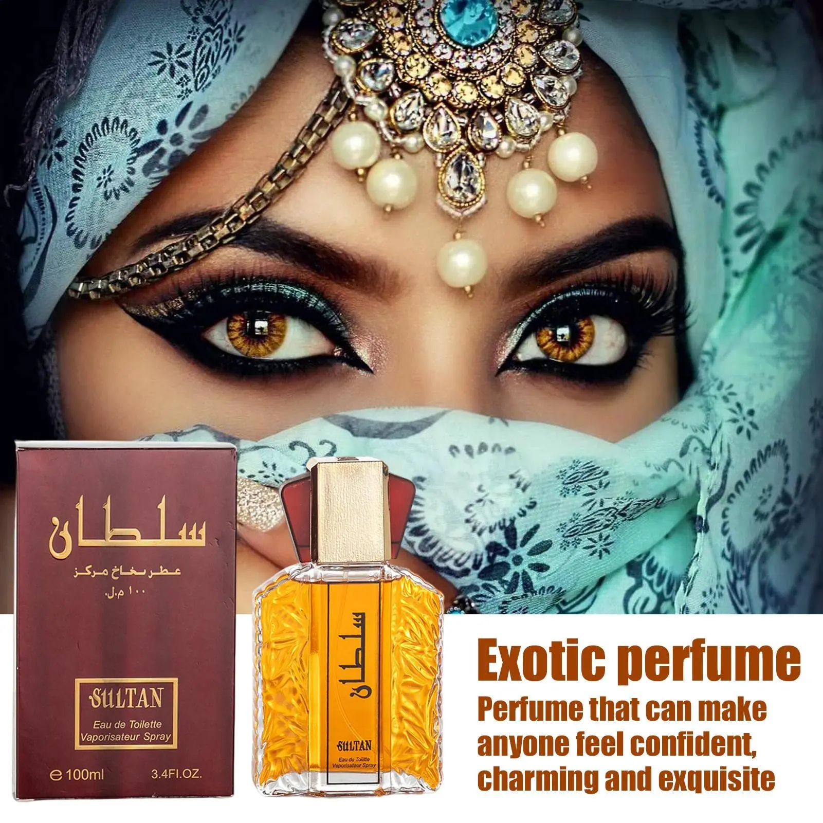 Parfum Pria, kualitas tinggi 100ml semprotan aroma feromon tahan lama uniseks parfum aroma bunga tanaman Arabes asli