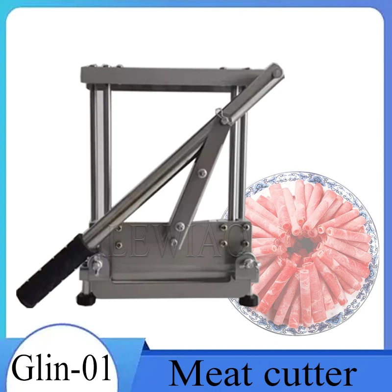 

Household Manual Lamb Beef Slicer Meat Cutting Machine Vegetable Mutton Rolls Cutter Slicing Maker Thickness Adjustable