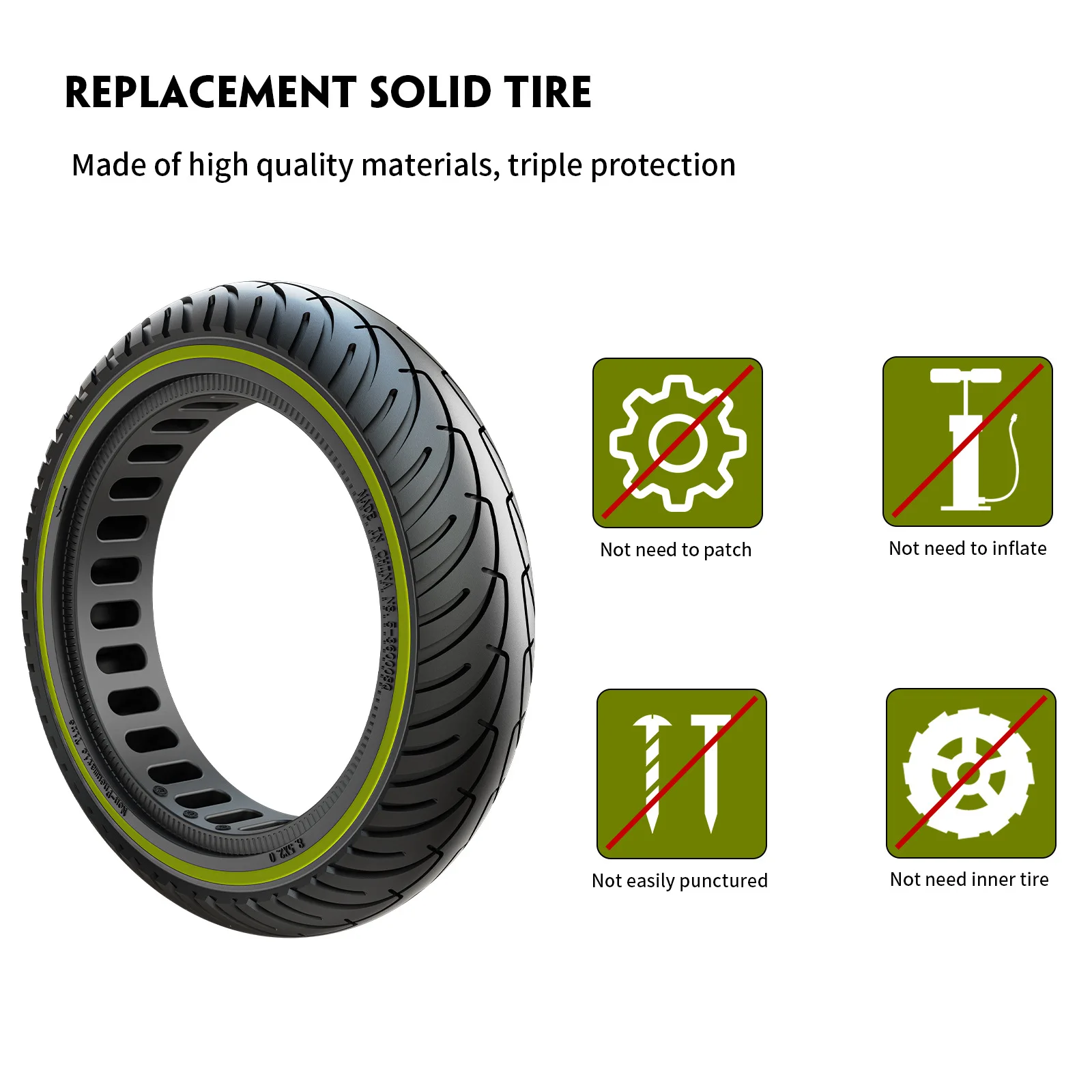 scooter protect 8.5 * 2 solid tire shock-absorbing honeycomb tire M365/pro scooter 8.5 inch solid