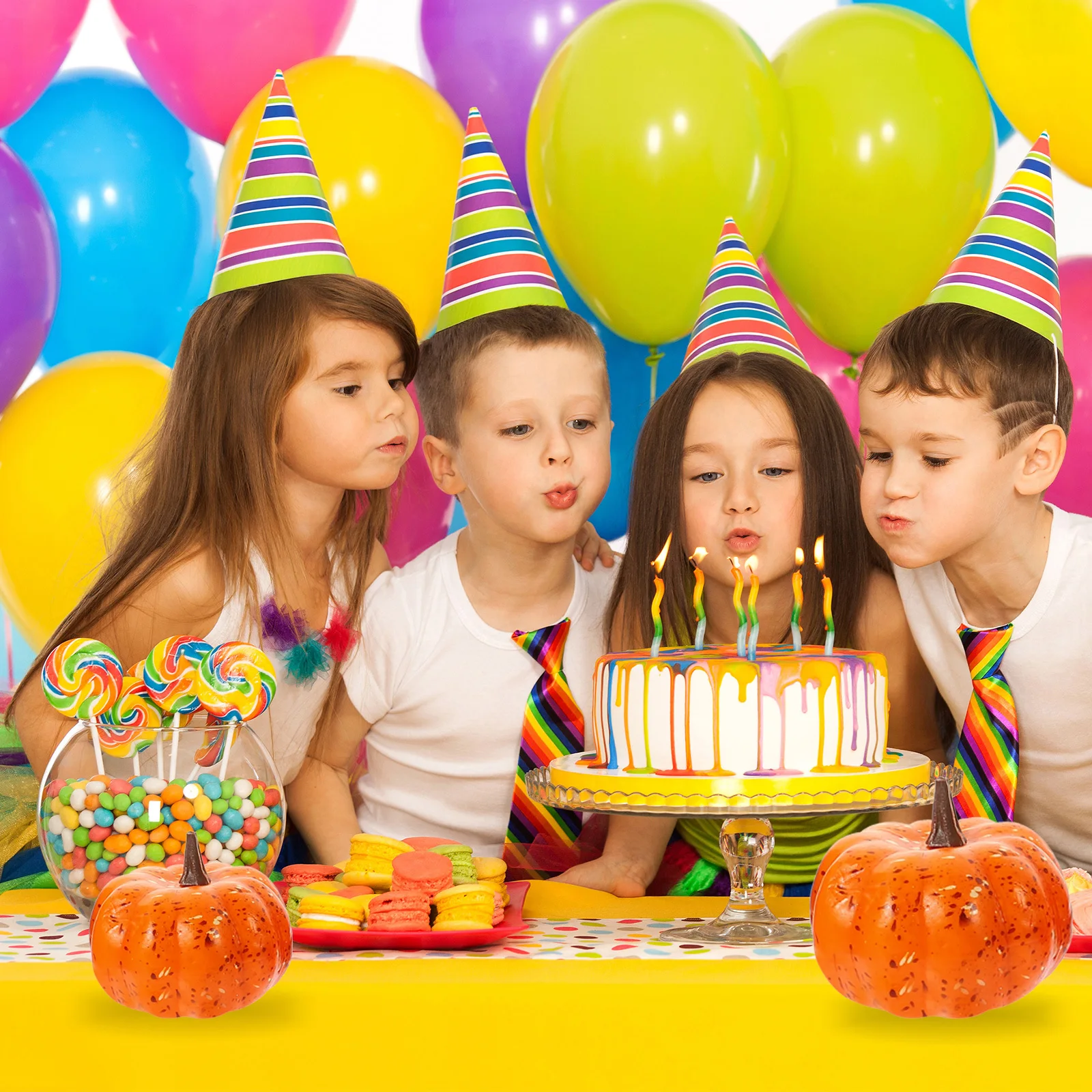 

6Pcs Foam Artificial Pumpkins Thanksgiving Pumpkin Ornament Fall Decorative Props for Home Party Layout Fall Pumpkin