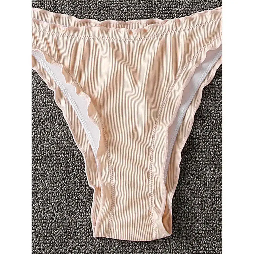 Rüschen-Bikini im brasilianischen Stil, zweiteiliger Badeanzug für Damen, Badebekleidung, Neckholder-Bikini, Badeanzug für Damen, V2817 – Detail 24
