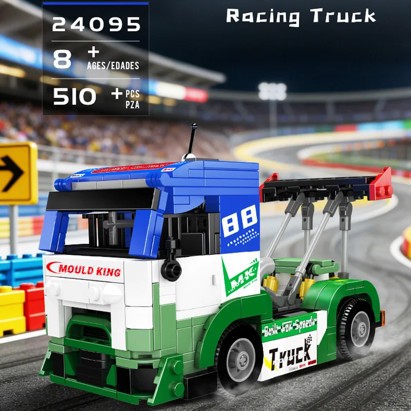 

New Mould King 24095 Racing Truck Model Building Blocks Assembly Educational Bricks Toys for Children Adults Birthday Gifts