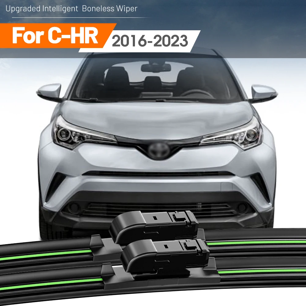 2x Pour Toyota C-HR CHR C HR 2016-2023 Essuie-glace Avant phérique 2017 2018 2019 2020 2021 2022 Pare-Brise Fenêtre Accessoires