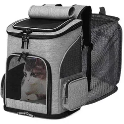 Astronaut Expandable Pet Backpack, Portable, Foldable, Transport, Travel Bag, Breathable Space Capsule, Cat & Dog Puppy Carrier