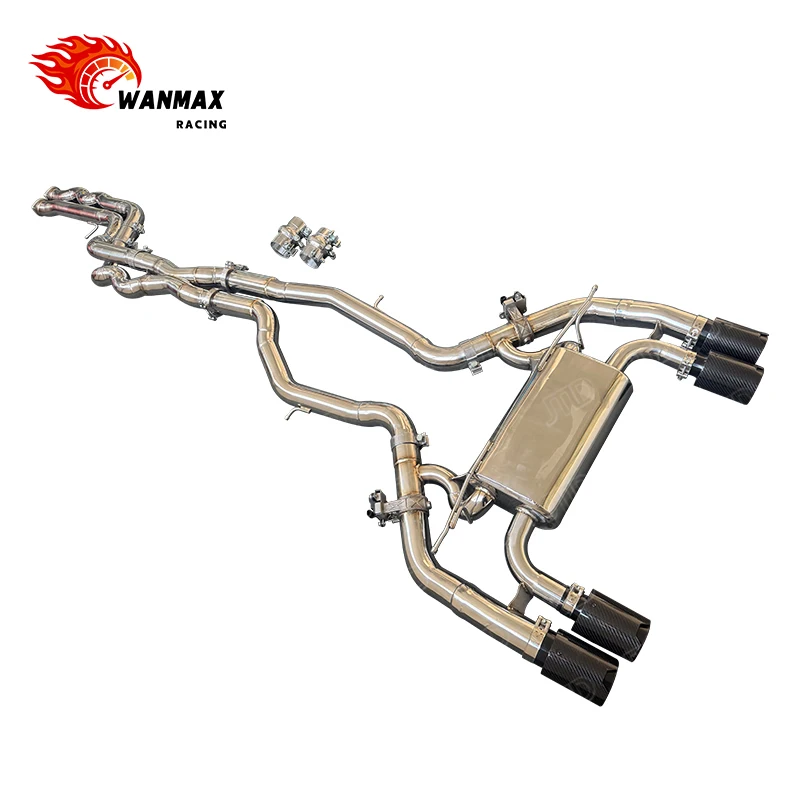 High Performance 304 Stainless Steel Single Exhaust Pipe for  F87 M2 Valvetronic Catback Exhaust System